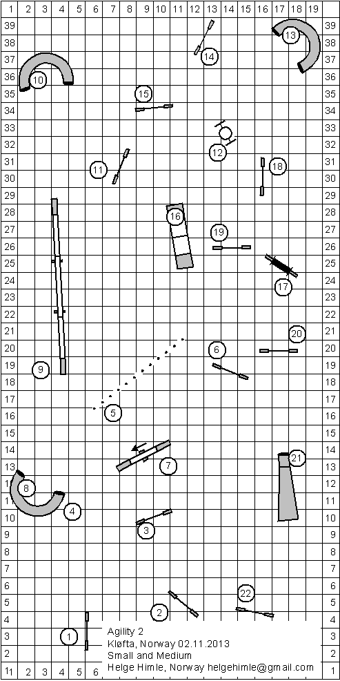 agility 2 klofta, norway small and medium 02112013